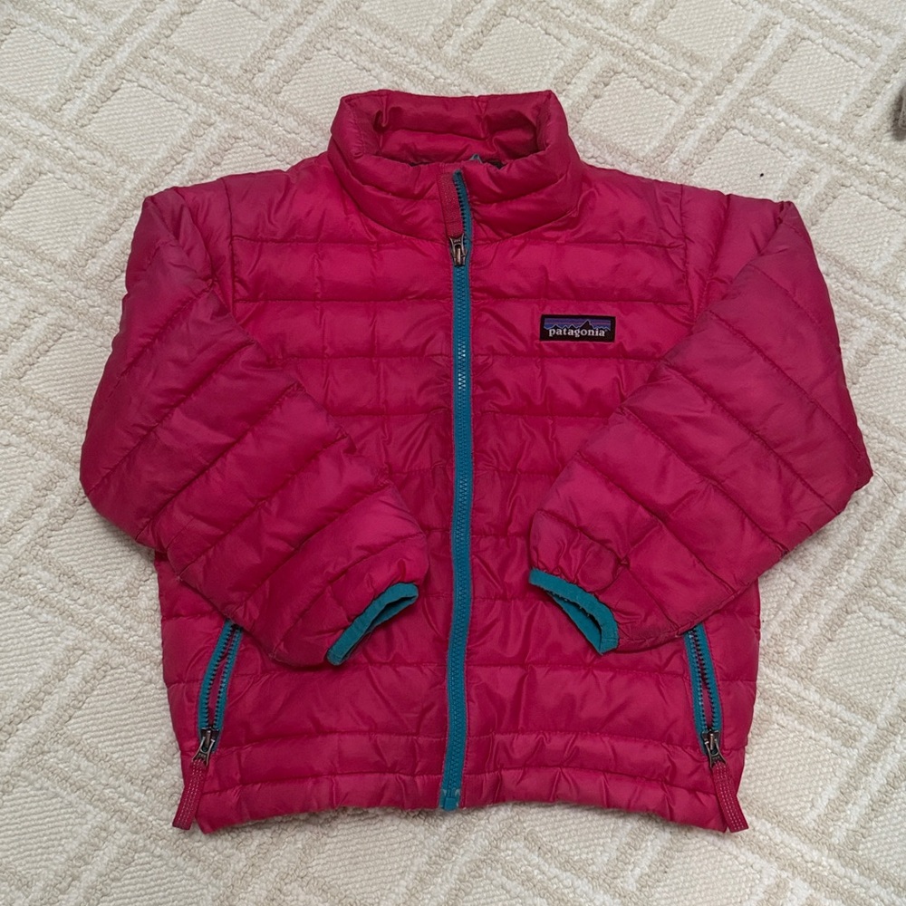 Patagonia Kid’s Down Sweater Puffer Jacket in PINK 3T